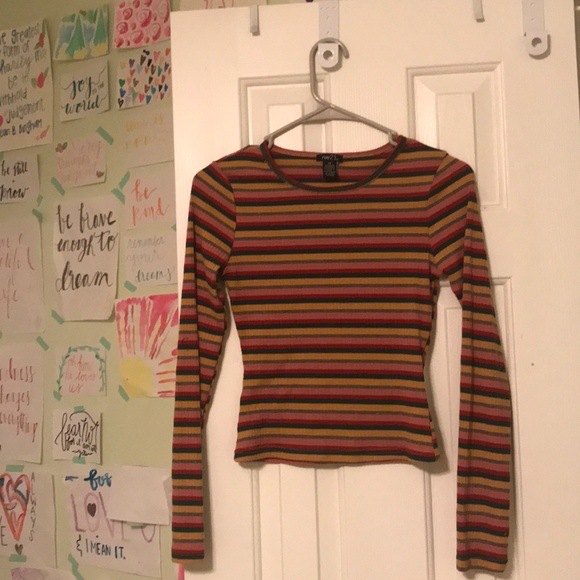 Rue 21 striped crop top - Picture 1 of 2